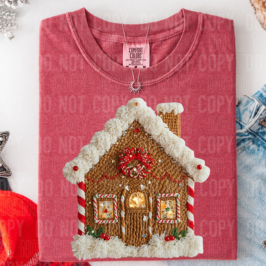 Gingerbread House Faux Yarn