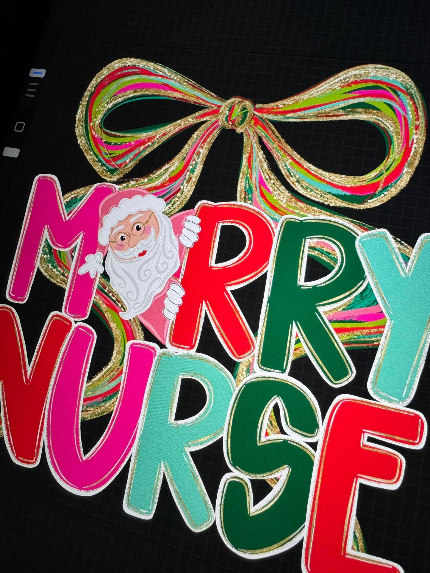 Christmas Watercolor Name