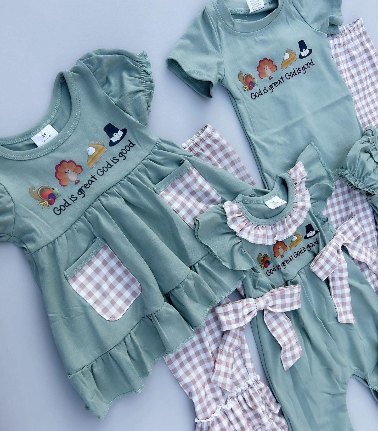 God is Good God is Great Checkered Sets