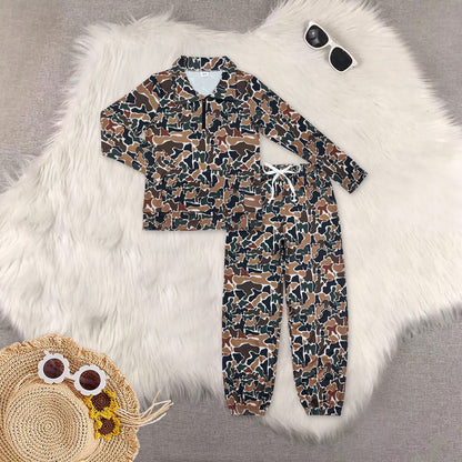 Kids Full Camo Set- Pullover and Joggers