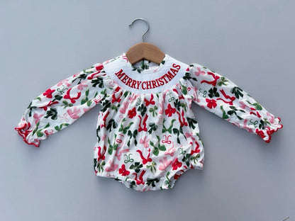 Smocked Christmas Bows