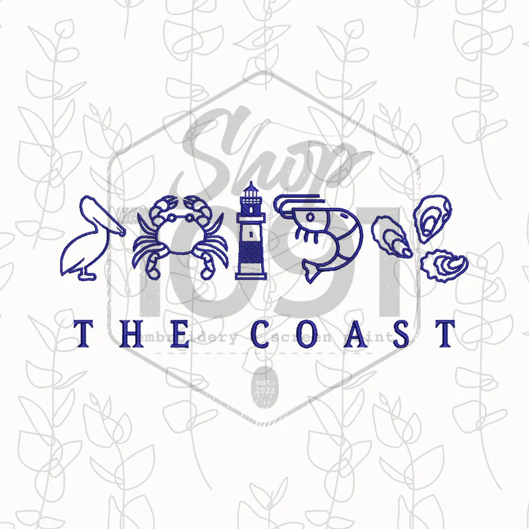 The Coast Embroidered