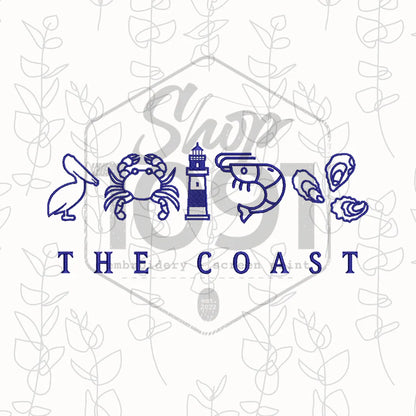 The Coast Embroidered