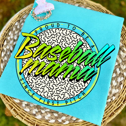 Retro Baseball Mama Tees