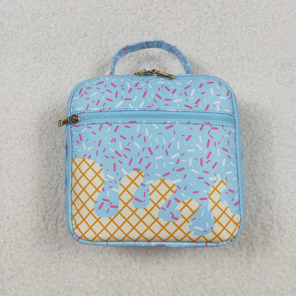 Blue Ice Cream Drip Embroidered Lunchbox