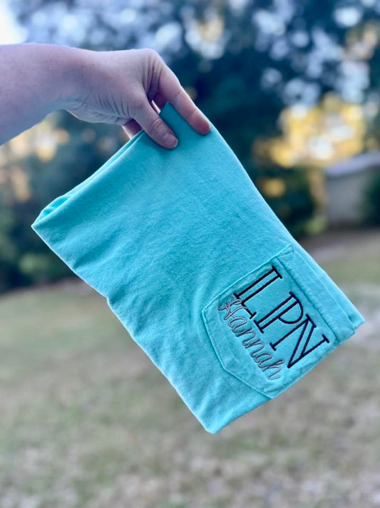 Medical Initials with Name Embroidered