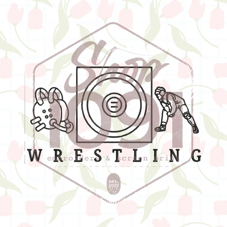 Wrestling Trio Embroidered