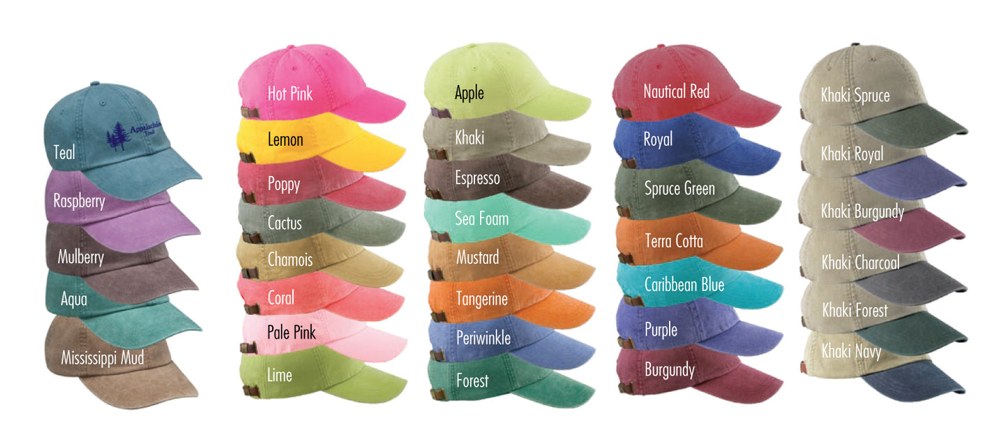 Embroidered Monogram Baseball Hat- ADULT AND YOUTH