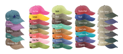 Embroidered Monogram Baseball Hat- ADULT AND YOUTH