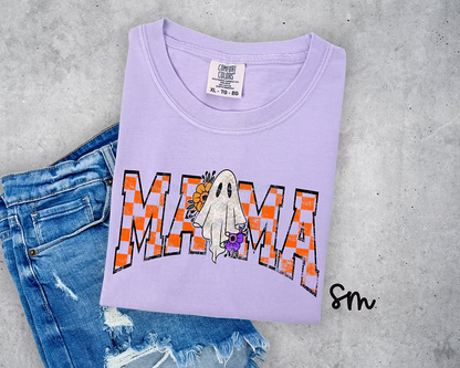 Orange Checkered Mama- Ghost Middle