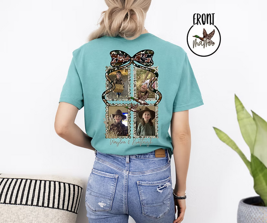Camo Mama Mallard Postage Picture Personalized Tee