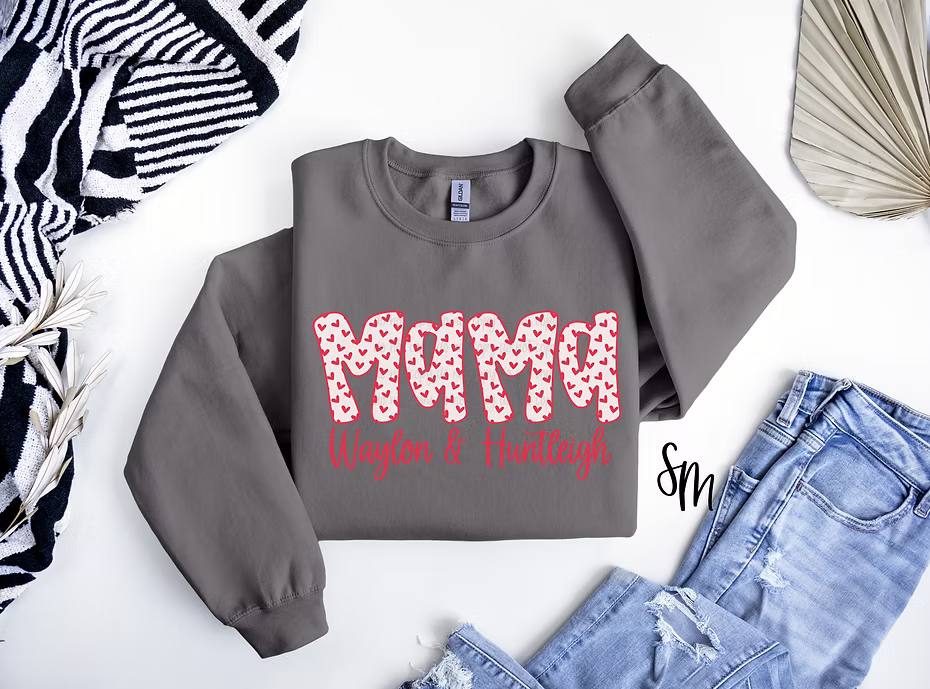 Mama Red Hearts