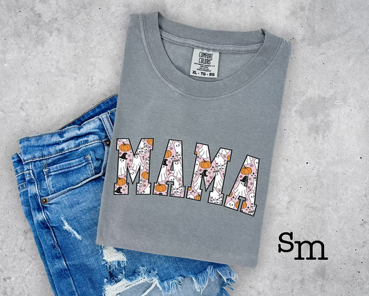 Ghost Pumpkin Mama Pink Background