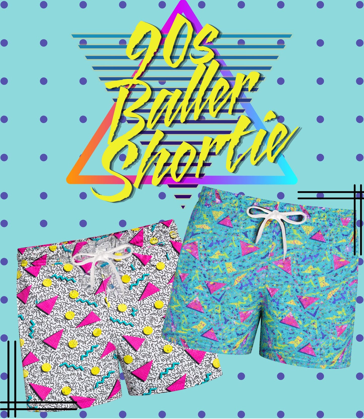 90s Youth/Mens Baller Shorties