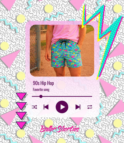 90s Youth/Mens Baller Shorties