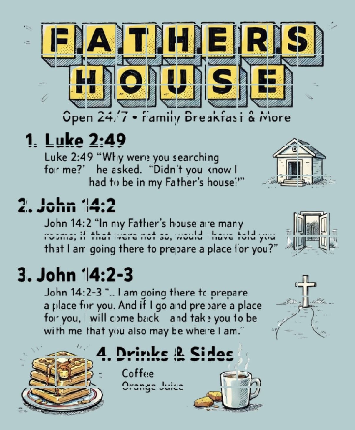 The Father's House Menu