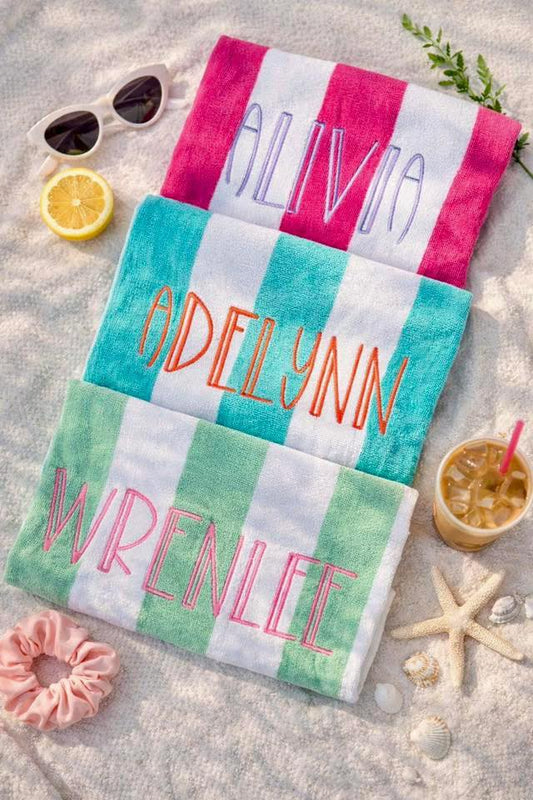 Embroidered Beach Towels