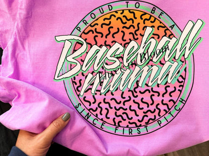 Retro Baseball Mama Tees