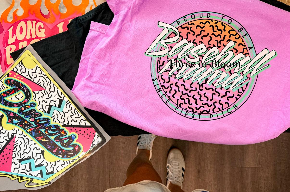 Retro Baseball Mama Tees