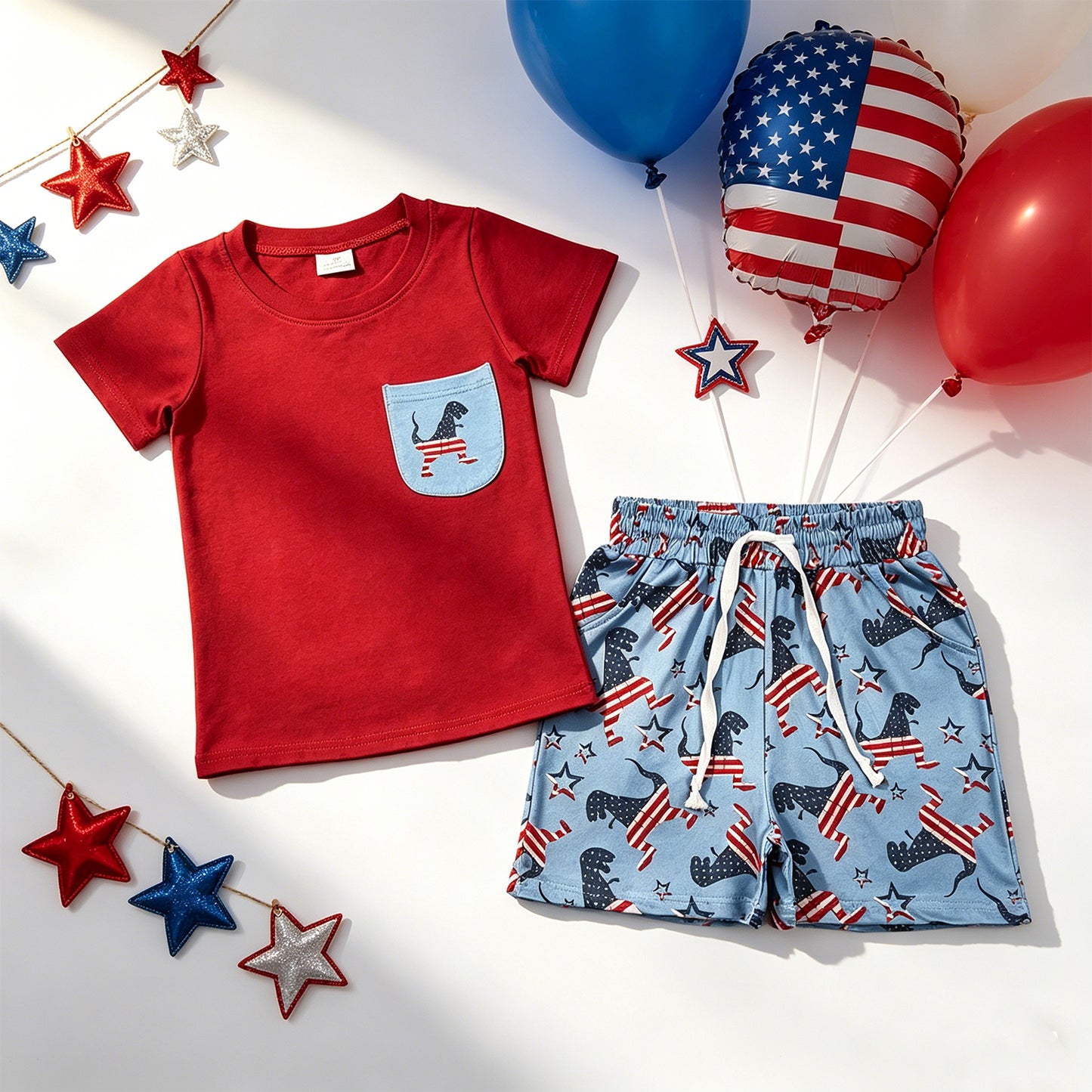 4th July Dino Set