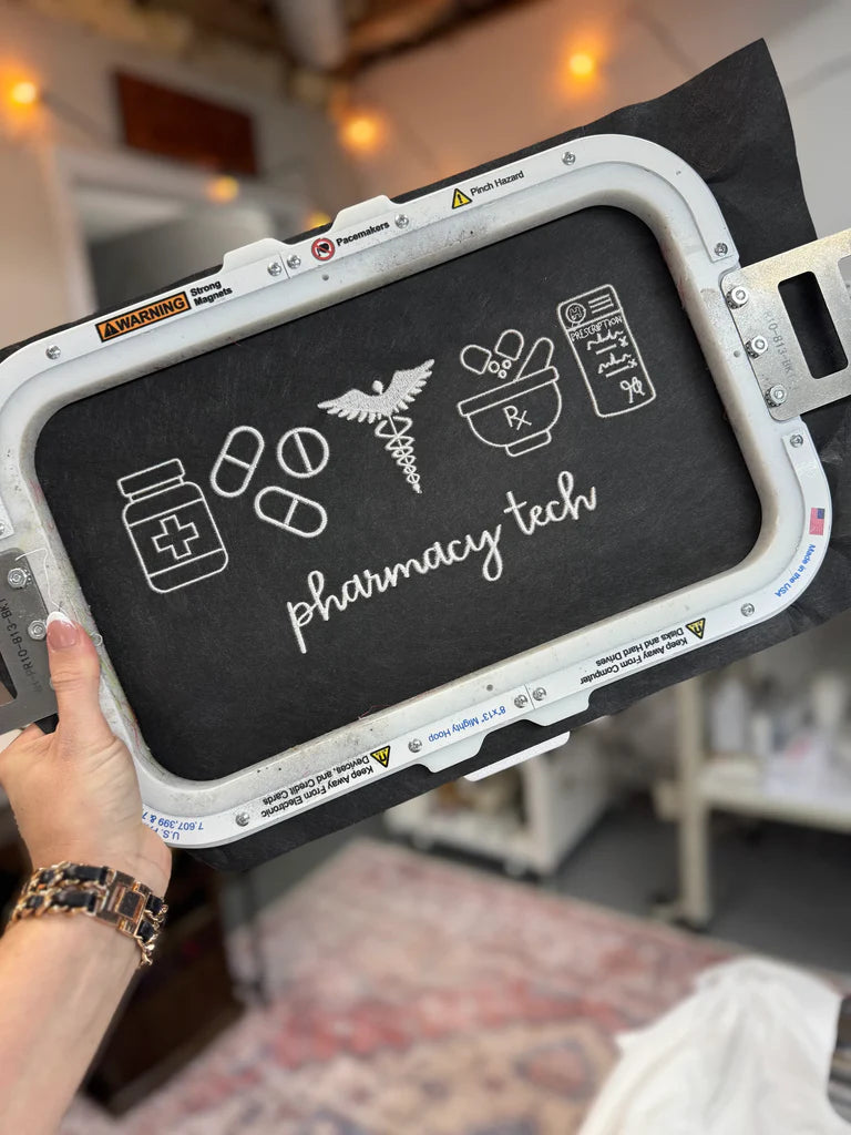 Pharmacy Tech Embroidered