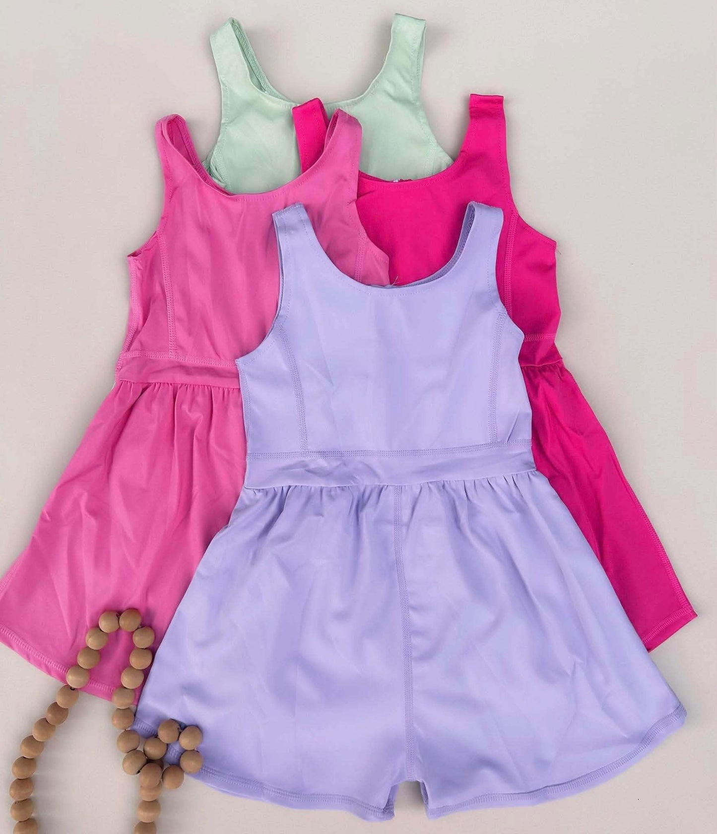 Girls Athletic Rompers