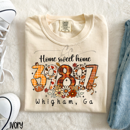 CUSTOM Zipcode Fall Designs