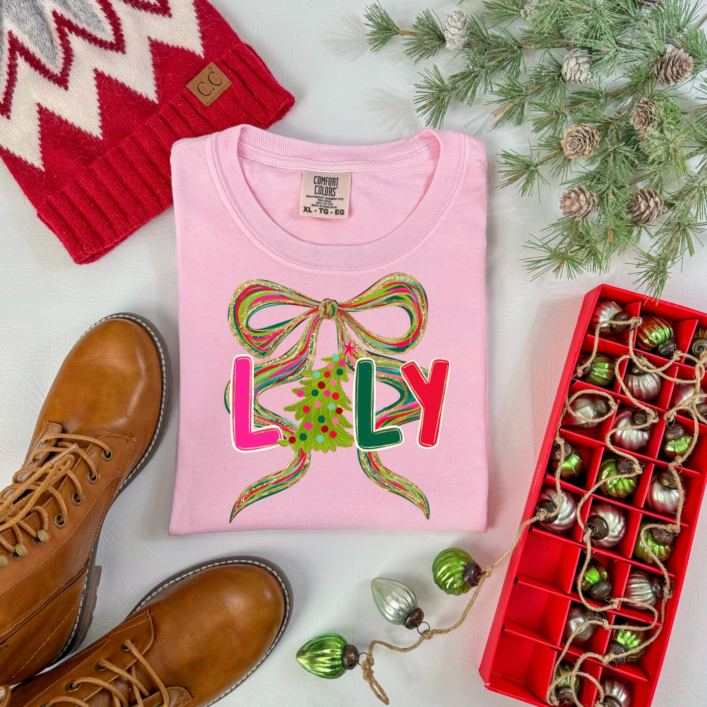 Christmas Watercolor Name