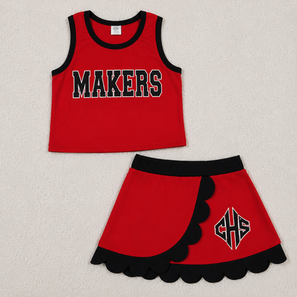 Makers Scalloped 2 Pc Skort Set