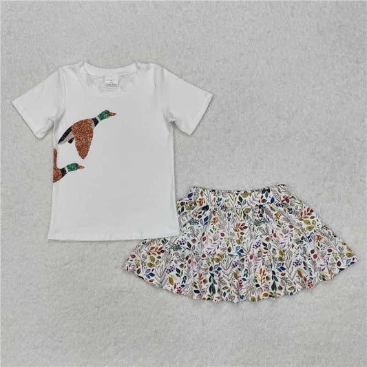 Girls Mallard with Floral Skirt