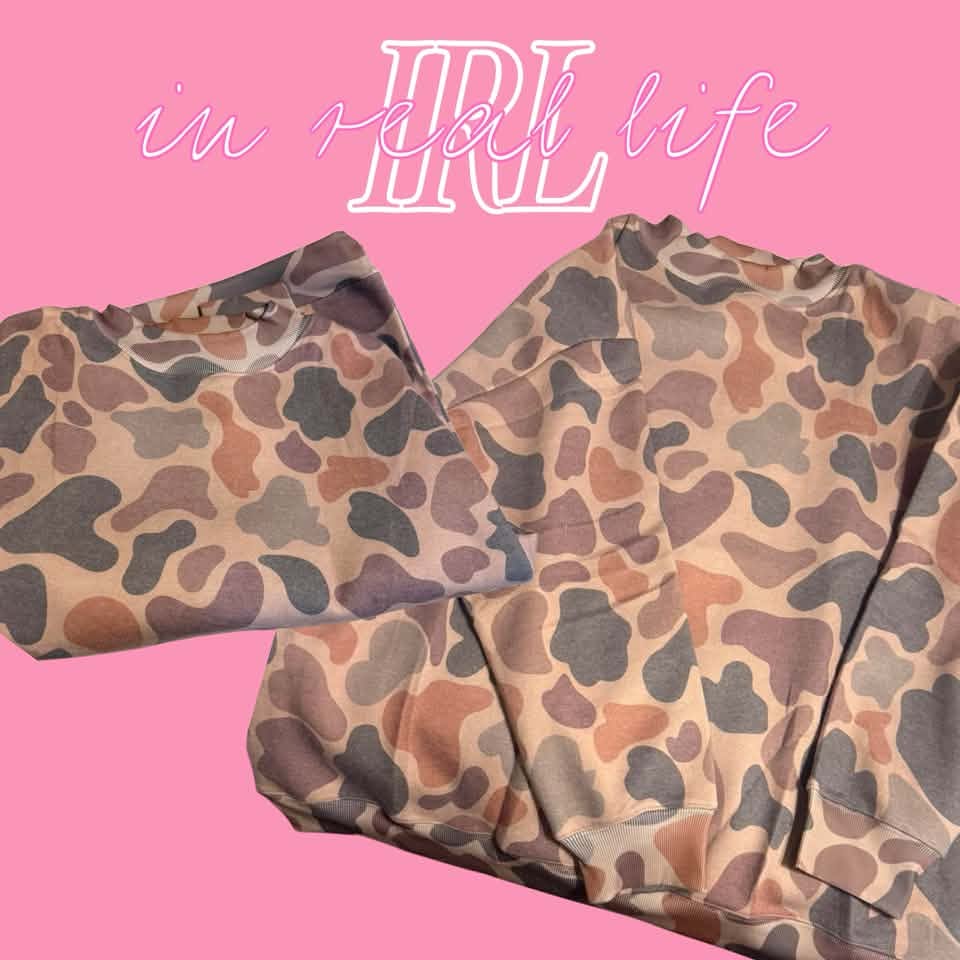 LAST MINUTE--CAMO MOCKNECK PREORDER- CLOSES 7/25