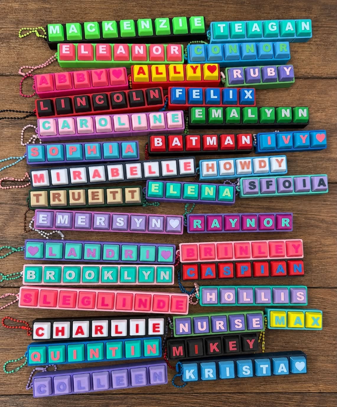 3D PRINTED NAME CLICKER KEYCHAINS!