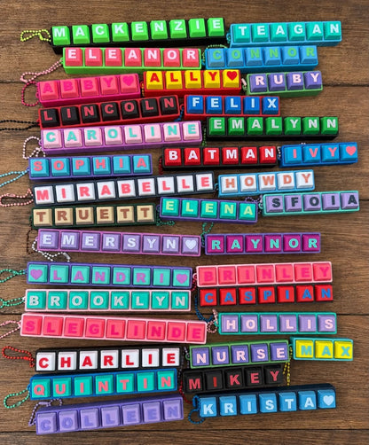 3D PRINTED NAME CLICKER KEYCHAINS!