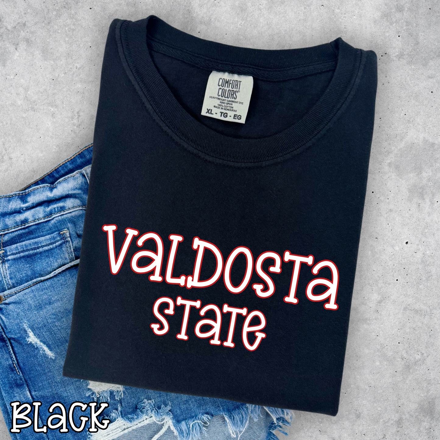Valdosta State Pop Name with Outline