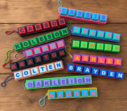 3D PRINTED NAME CLICKER KEYCHAINS!