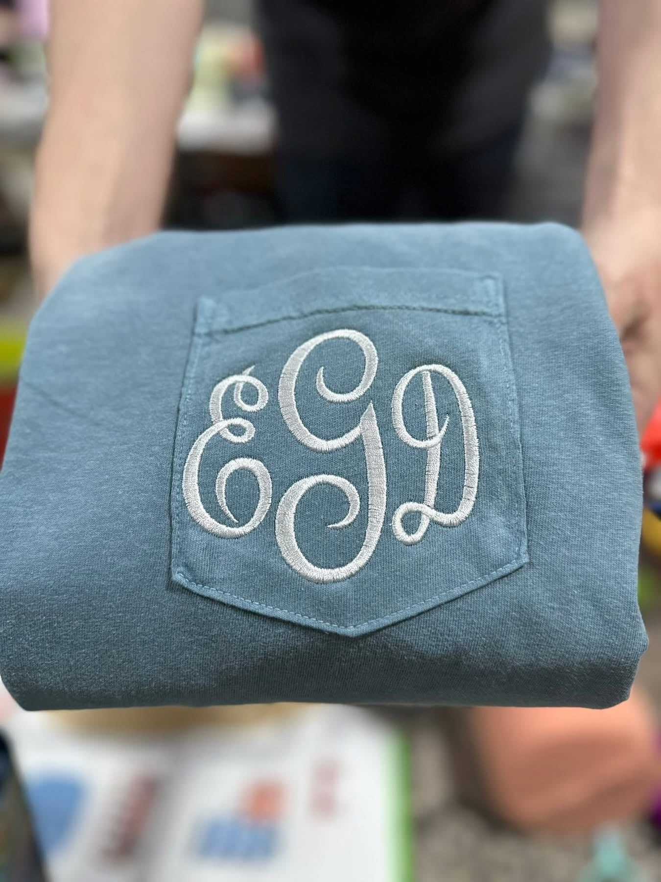 Embroidered Monogram Sale