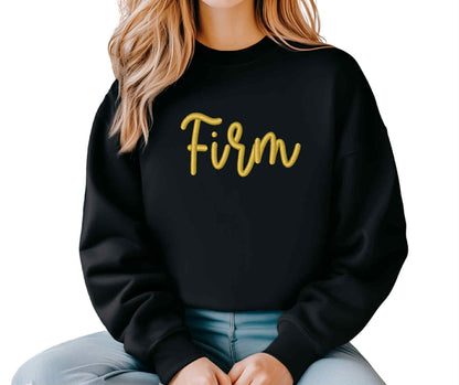 Firm Puff Embroidery Sweatshirt