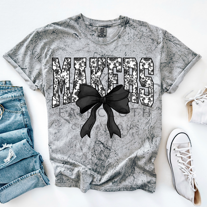 Floral Makers with Bow