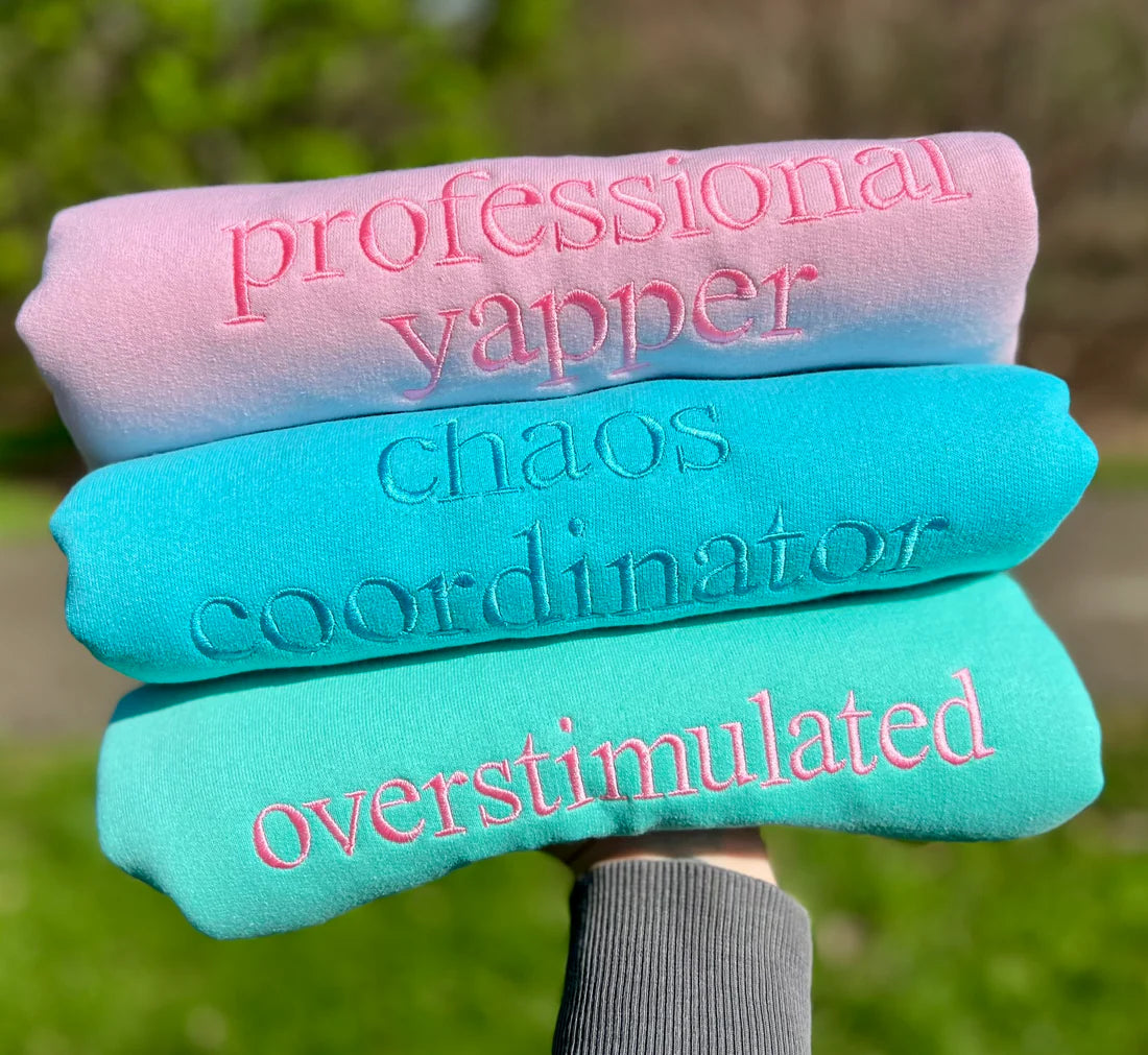 Embroidered Times Roman Sayings - Adult & Youth