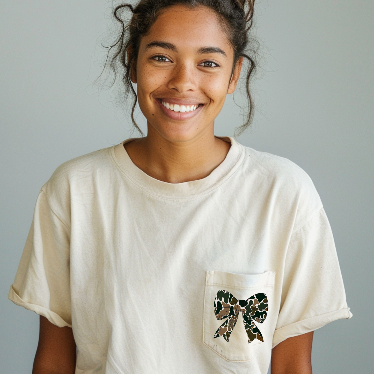 Printed Monogram Pocket Tee