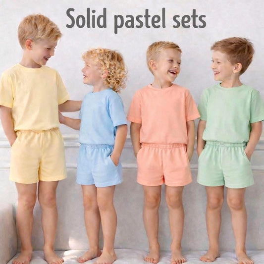 Scallop Short Sets- Boys- PREORDER- ARRIVE IN APRIL