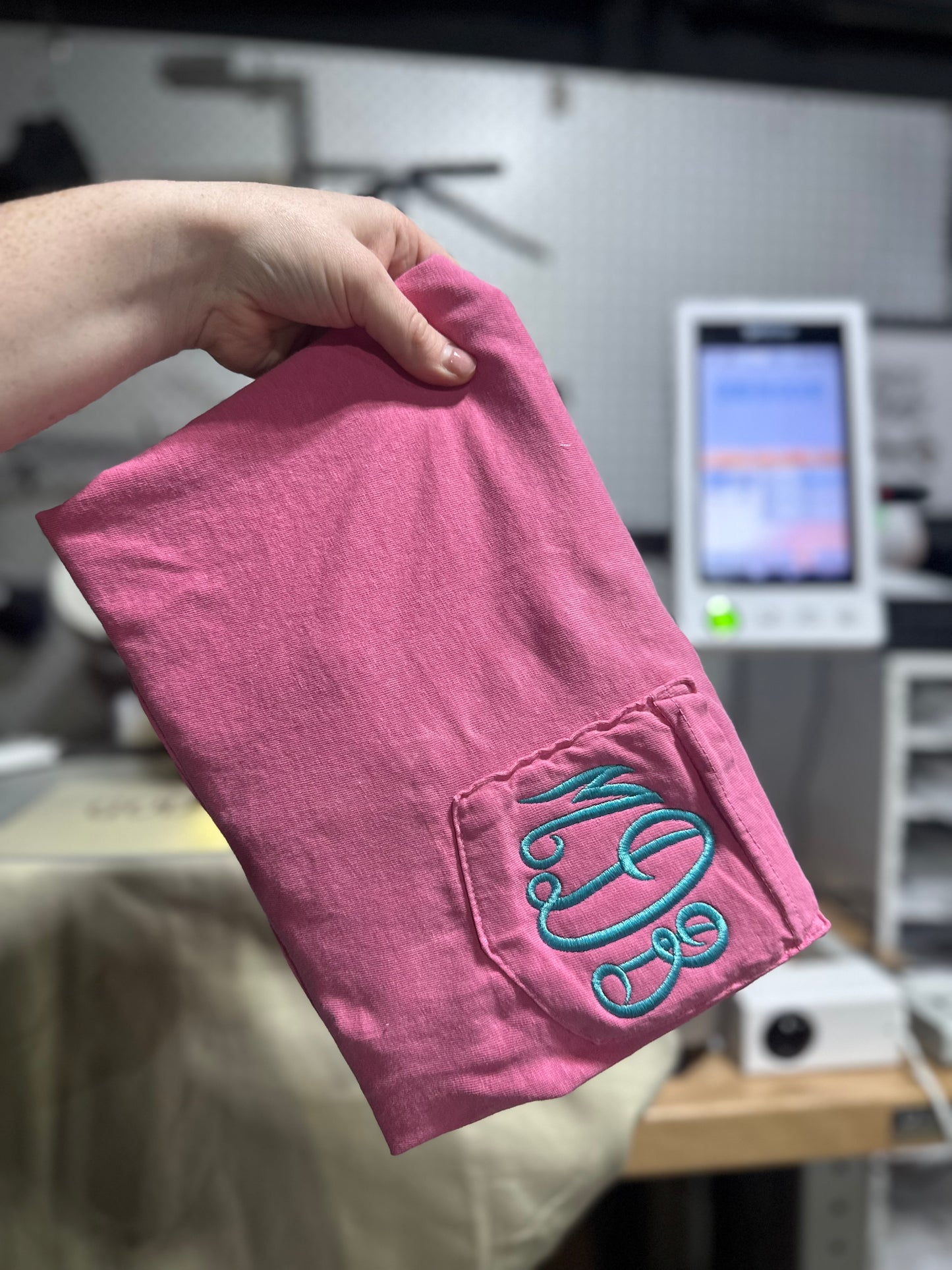 Embroidered Monogram- Regular and Pocket