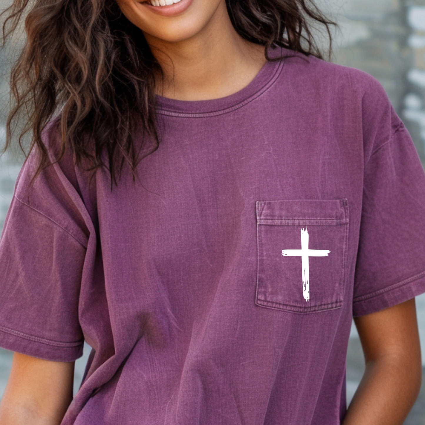 Printed Monogram Pocket Tee