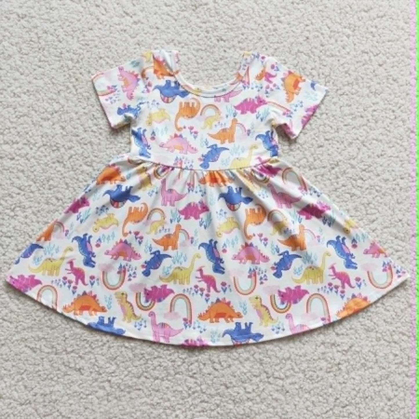 Watercolor Dino Dress