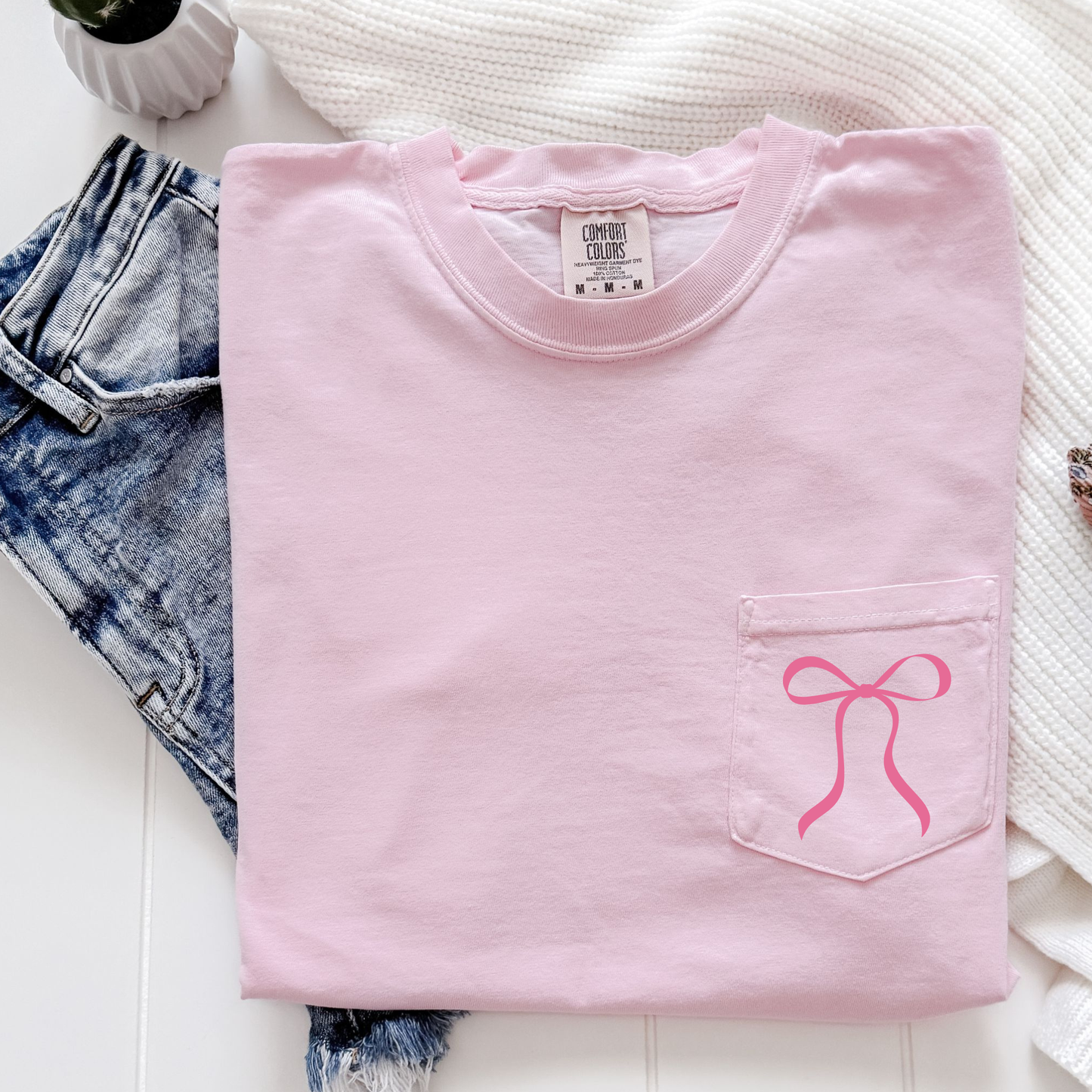 Printed Monogram Pocket Tee