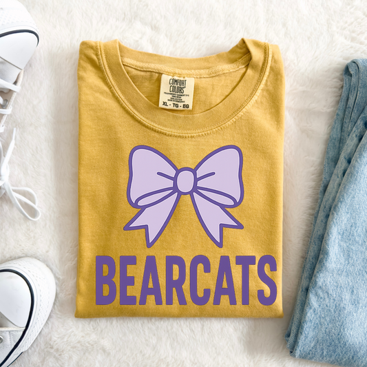 Bearcats Purple Bow
