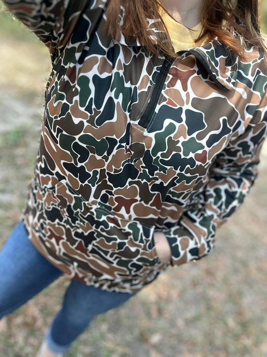 Brown Camo Pullover-All Sizes