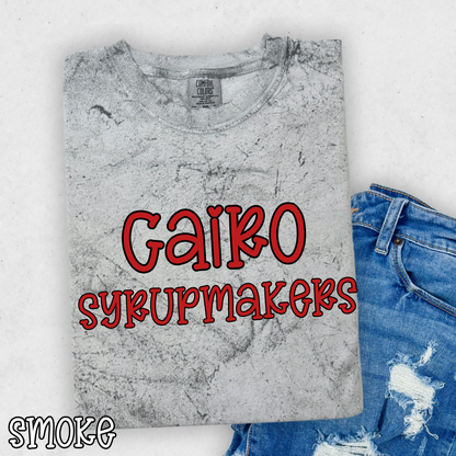 Cairo Syrupmakers Pop Name with Outline