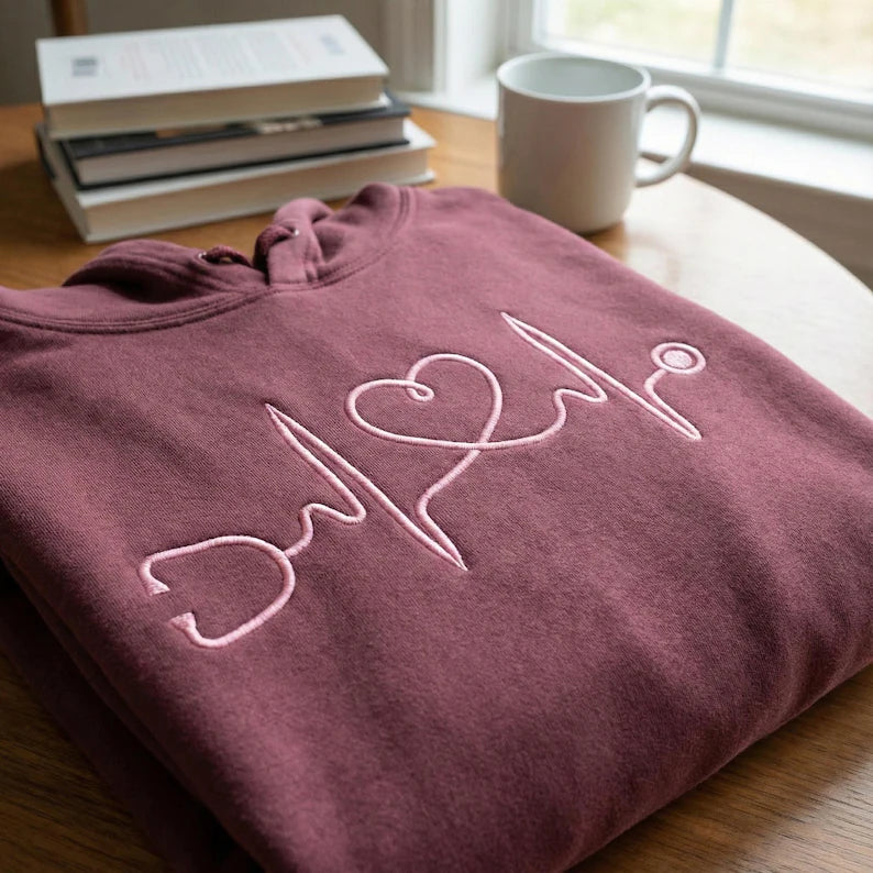 Stethoscope Heartbeat Embroidered