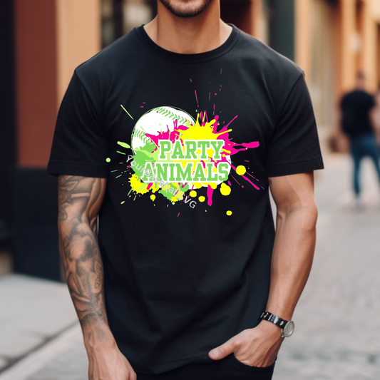 Bananas Baseball Splatter